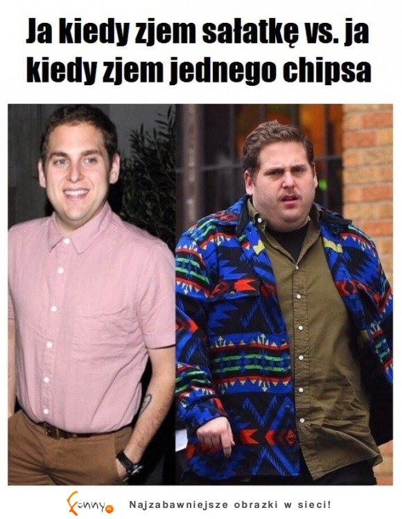 sałatka i chipsy