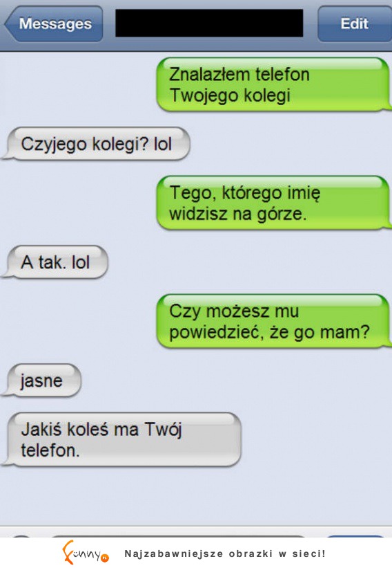 Znaleziony telefon! Myślicie, że kiedykolwiek go odzyska? :)