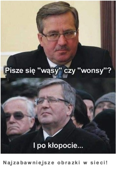 Pisze się "wąsy" czy "wonsy"?