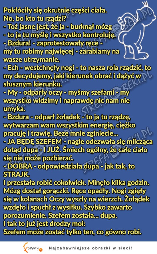 Pokłóciły sie części ciała! ZOBACZ co się okazało na koniec! LOL