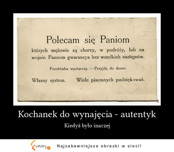 Ochanek do wynajęcia - autentyk! :D