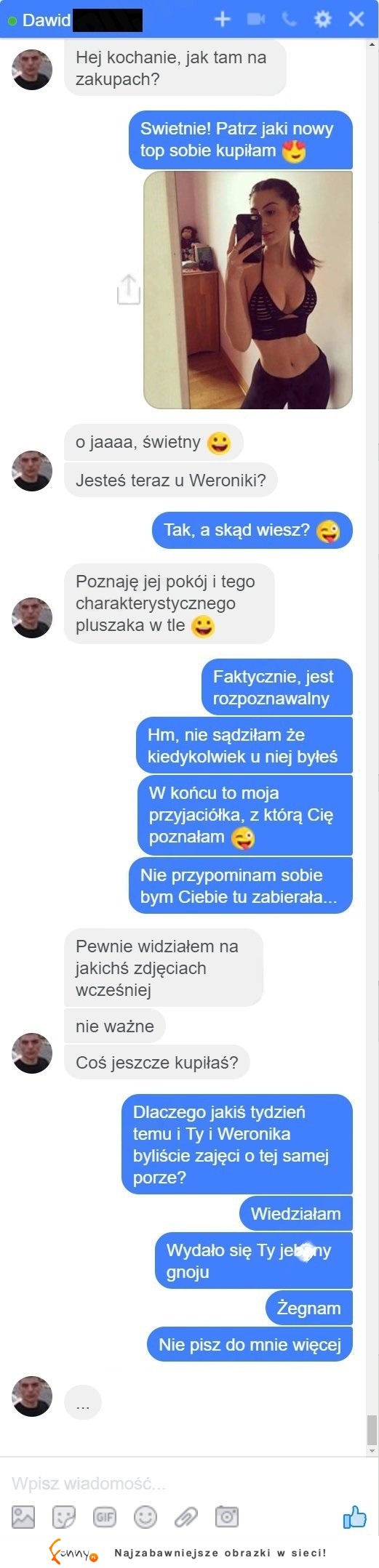 O tym jak zakup stanika może prowadzić do rozstania. Nie, nie skomentował rozmiaru jej biustu, tylko...