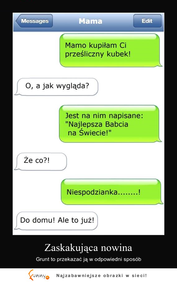 Zobacz jak ta dziewczyna POINFORMOWAŁA swoją matkę, że jest w CIĄŻY- DOBRE!!