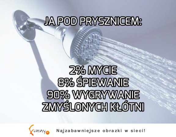 Pod prysznicem