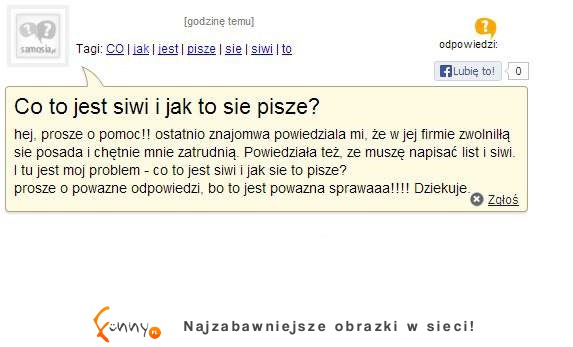 Czyżby to pisała BLONDYNKA! Pomocy co to jest SIWI! haha mocne!
