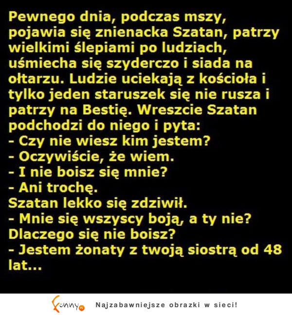 Pewnego dnia, podczas mszy, pojawia się znienacka Szatan! ZOBACZ co tam się stało! DOBRE :D