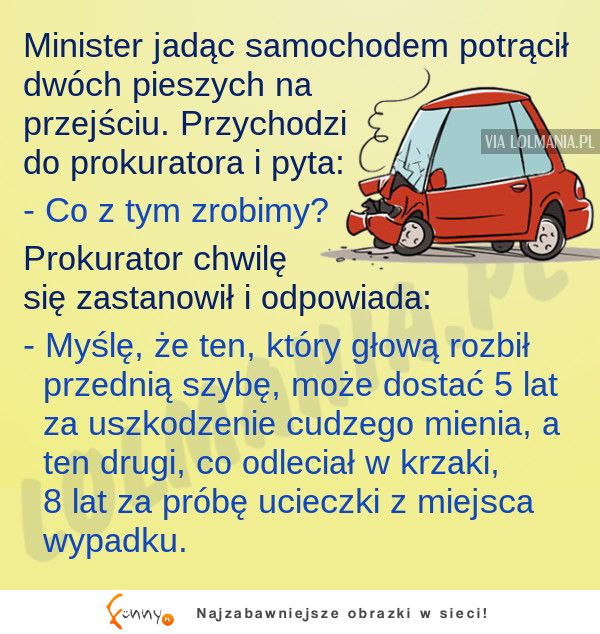 Minister miał wypadek. Zobacz jakie były tego konsekwencje!