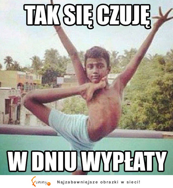 W dniu wypłaty