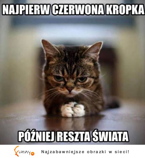 Najpierw czerwona kropka!