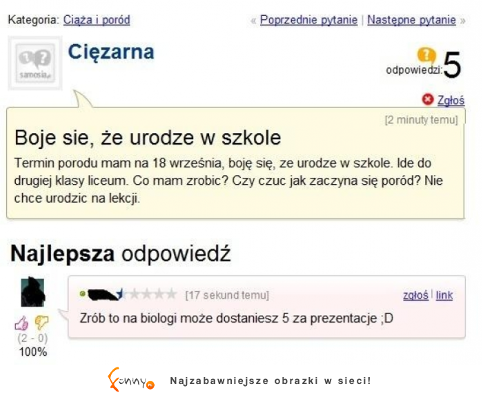 Dziewczyna ma problem :D