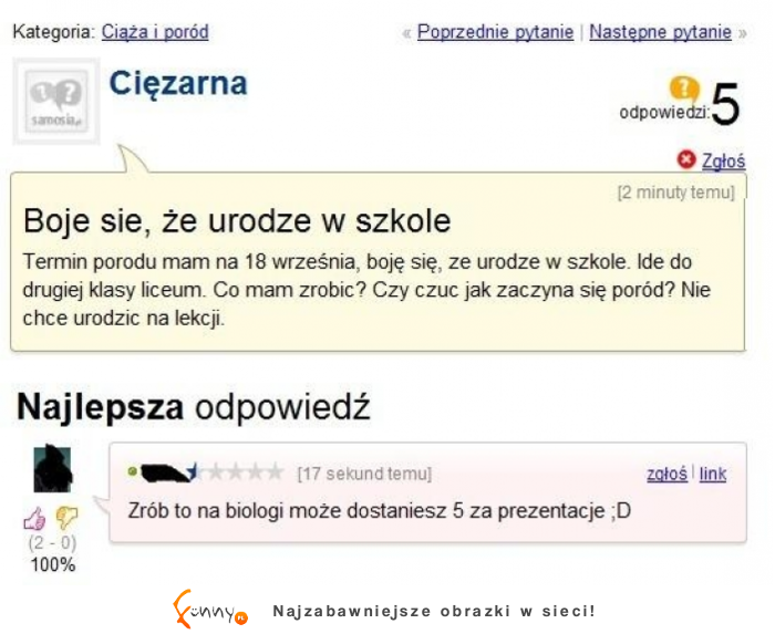 Dziewczyna ma problem :D