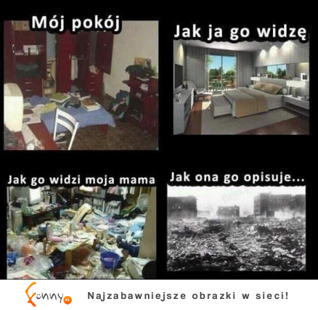 Mój POKÓJ. Jak ja go widzę, jak moja mama go widzi, a jak opisuje!