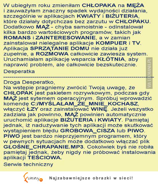 Lepiej nie zamieniać... ;)