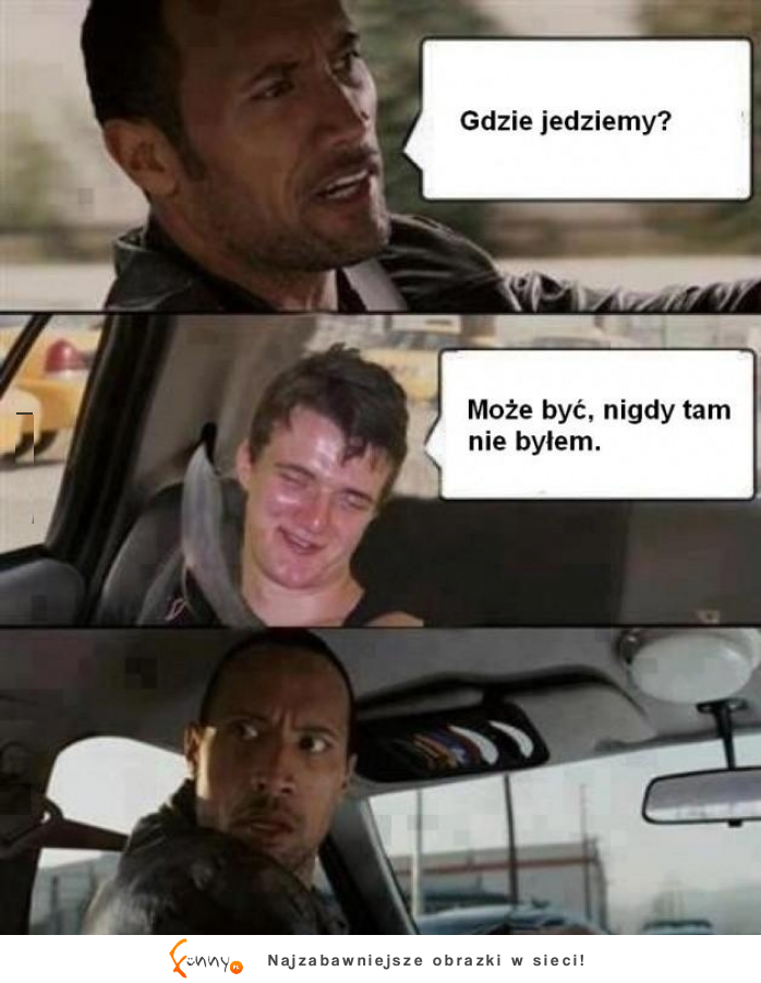 Zjarany Zbyszek w taksówce! :)