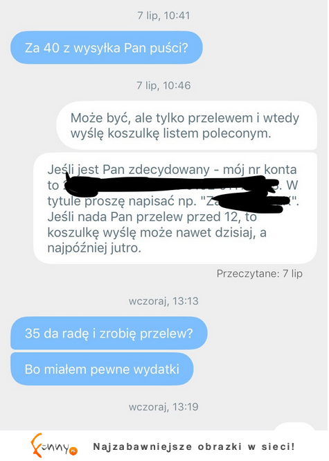 Haha interesy na facebooku tak właśnie się kończą. Zobacz absurdalną dyskusję.