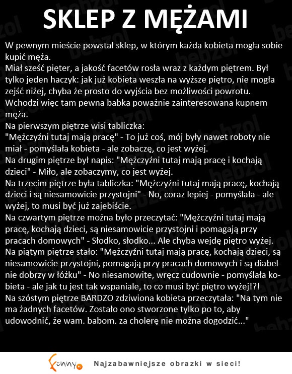 Sklep z mężczyznami... :D