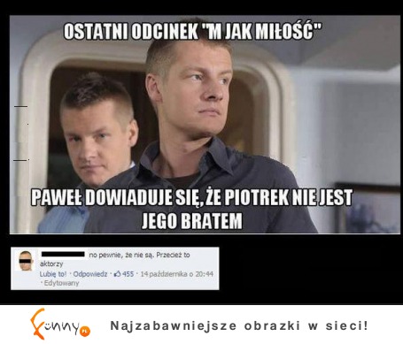 Ostatni odcinek "M jak miłość" :D