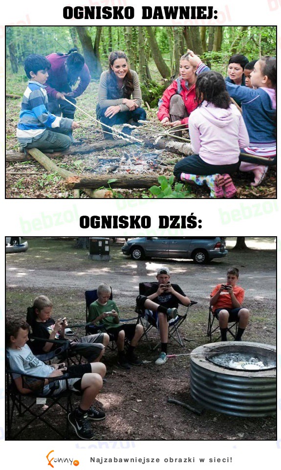 Ognisko dawniej i dziś