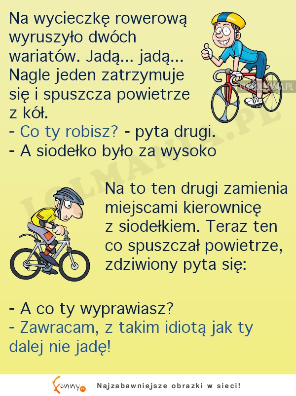 Dwóch wariatów na rowerach. MEGA KAWAŁ!