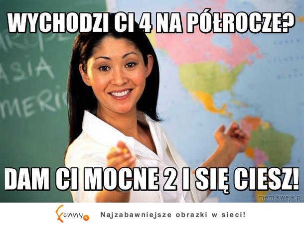 Wychodzi ci 4 na półrocze