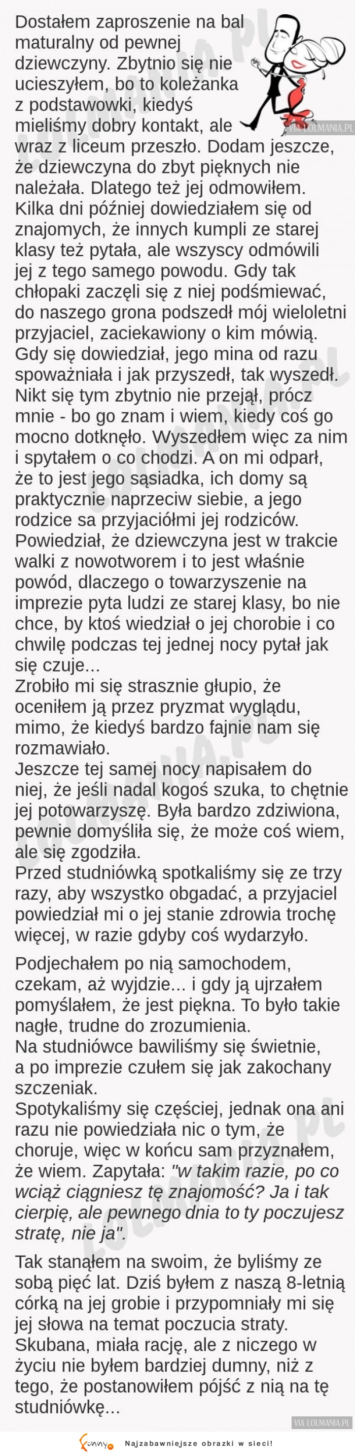 Chłopak dostał zaproszenie na bal, ale odmowił. To co sie później satło... SZOK!