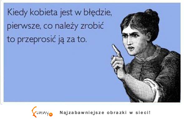 Kiedy kobieta jest w błędzie