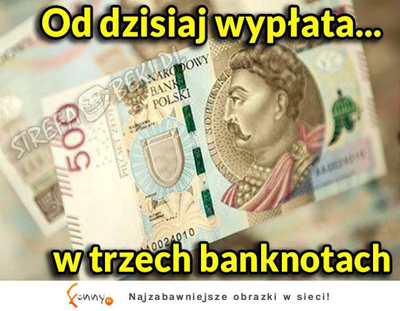 Trzy banknoty