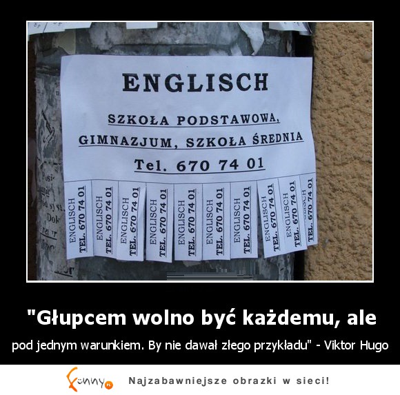 Głupcem wolno być każdemu, ale...