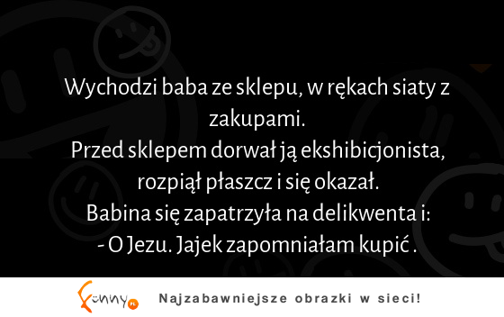 EKSHIBICJONISTA i kobieta z zakupami! ZOBACZ jak to się skończyło :)