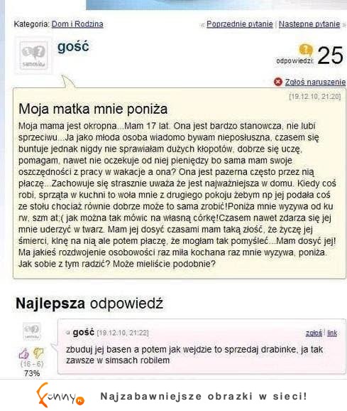 Ma 17 lat, a jej matka ją ciągle poniża i wyzywa! Co powinna z tym zrobić?