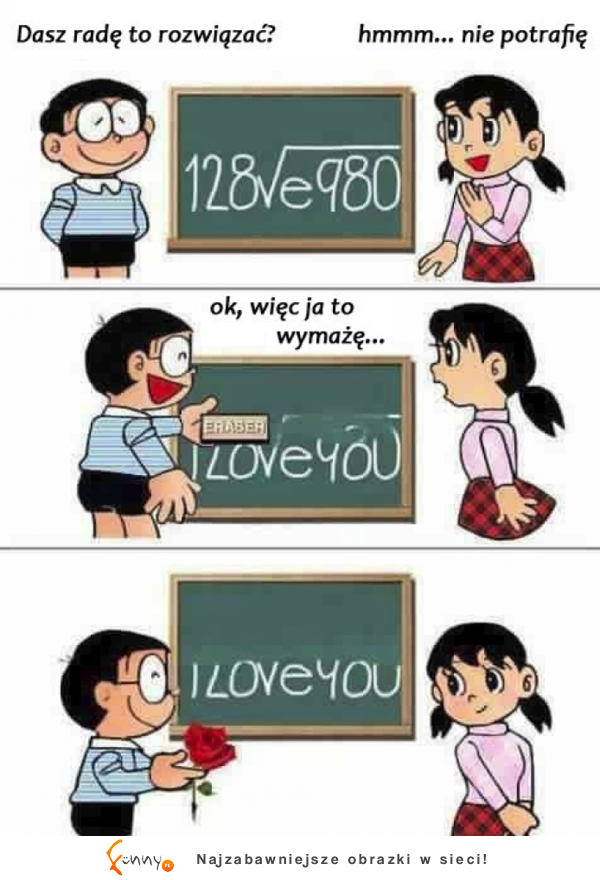 Zobacz jak się podrywa na MATEMATYKA :D