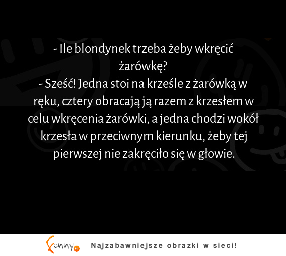 Mocny kawał o BLONDYNKACH :D