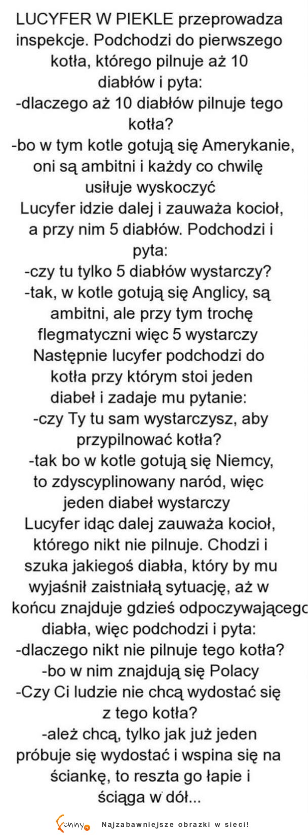 MEGA KAWAŁ! Inspekcja w piekle :P kocioł z polakami rozwalił system... niestety życiowe :(