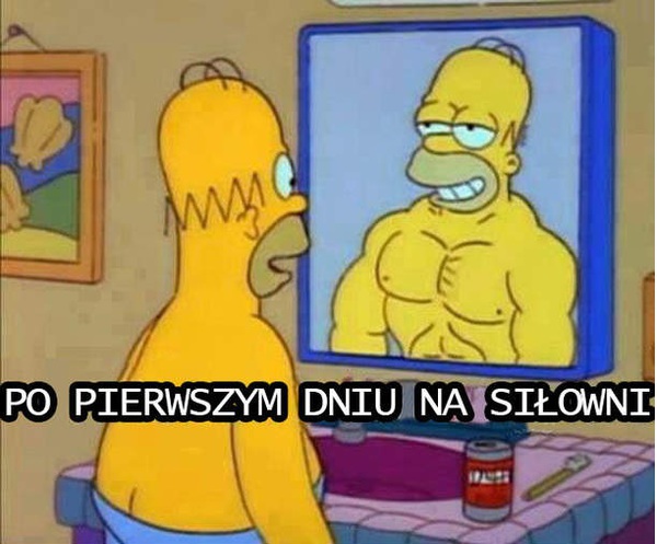 Po pierwszym dniu na siłowni