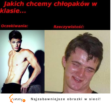 Jakich chcemy chłopaków w klasie...