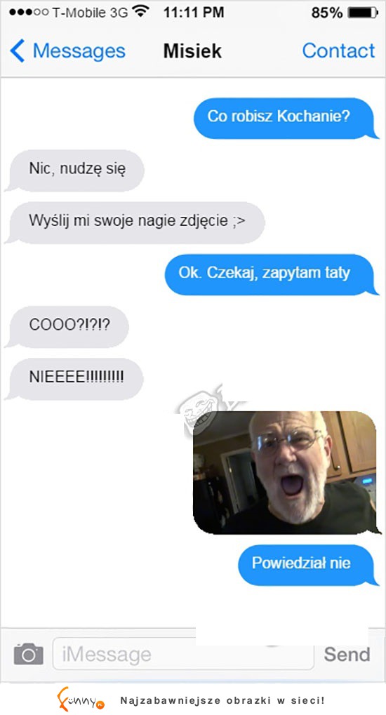 Chłopak prosi dziewczyne o nagie zdjęcie... LOL XD