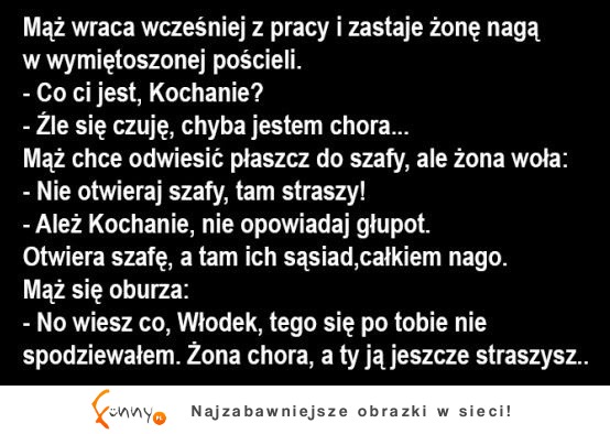 Żona nakryta z sąsiadem w łóżku udaję chorą! Zobacz jak to się skończyło!