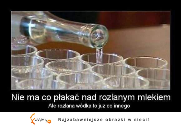 Rozlana wódka