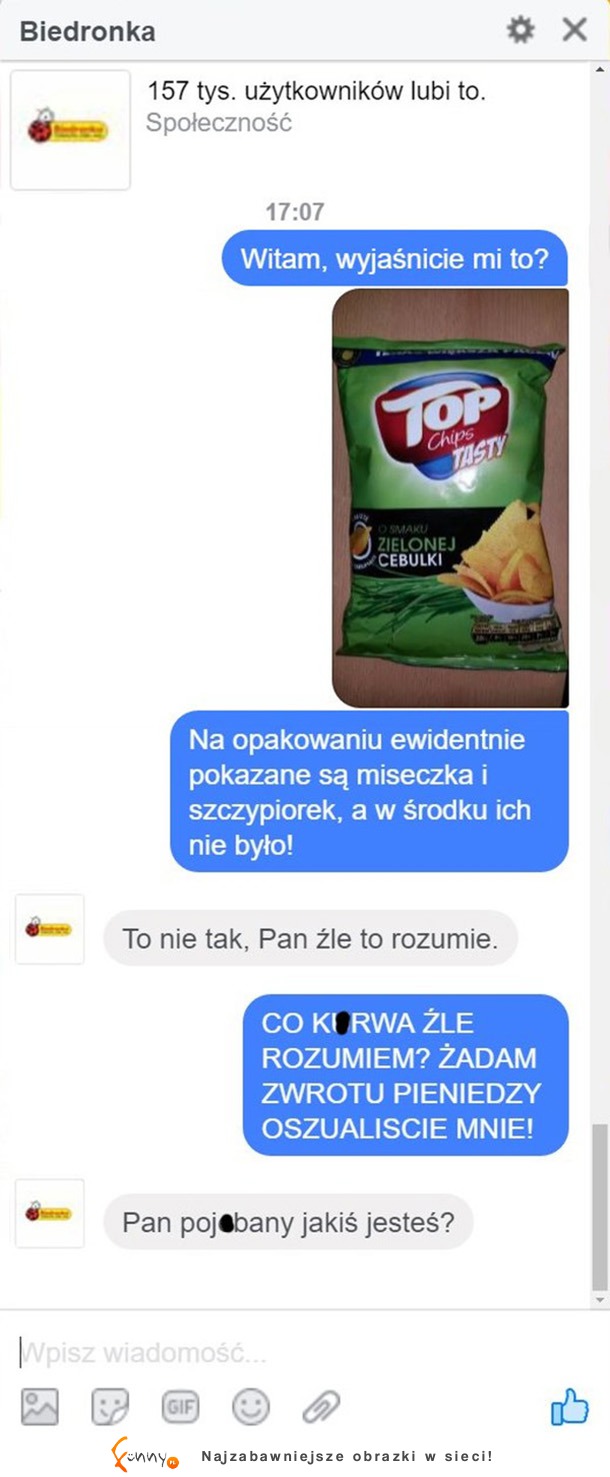 Ciekawa rozmowa z niezadowolonym klientem!