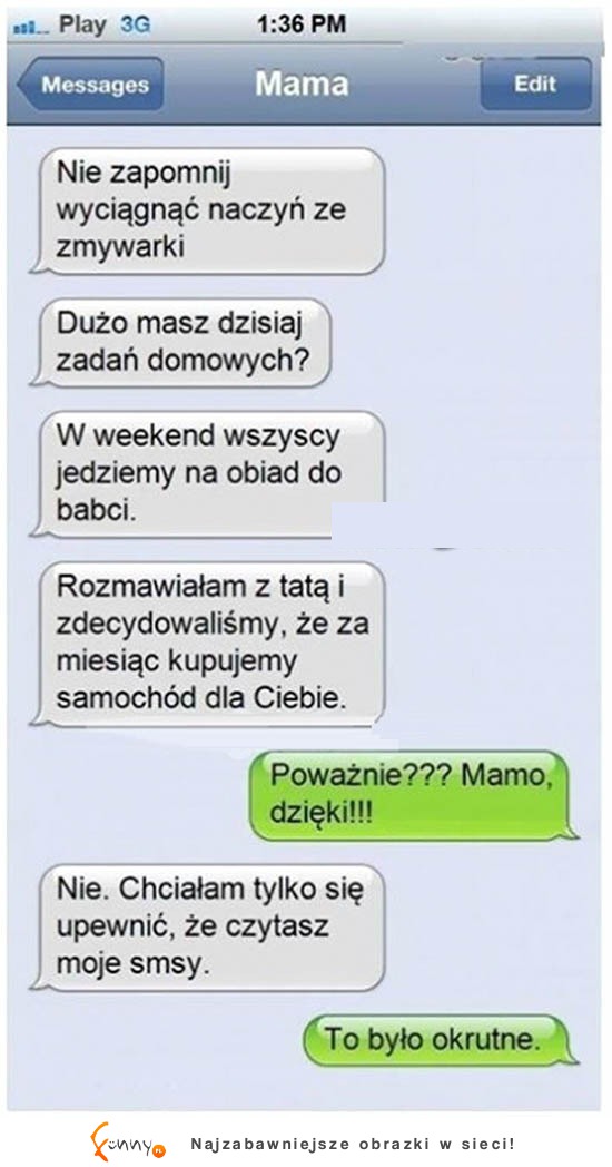 ZOBACZ jaka sprytna okazała się być jego matka! HAHA