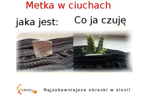 Metka w ubraniach