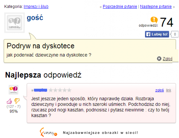 Nietypowy sposób na podryw na dyskotece ;)