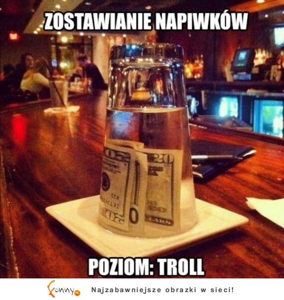 zostawianie napiwków