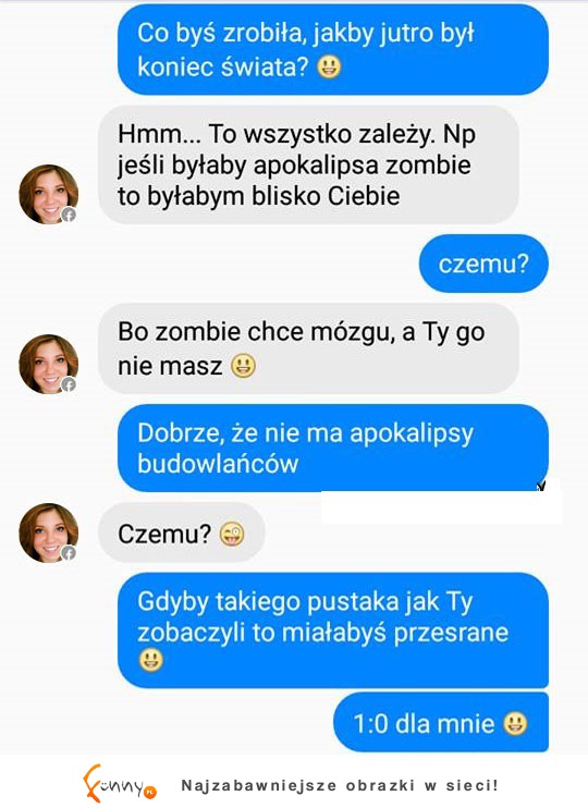 Dziewczyna chciała obrazić chłopaka, ale in był sprytniejszy! HAHA!