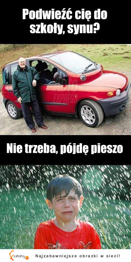 Nie trzeba, pójdę pieszo