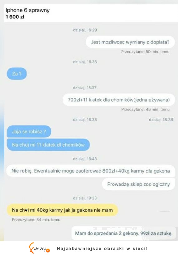 Gościu sprzedawał iPhone'a i dostał taką ofertę, że ręce mu opadły XD