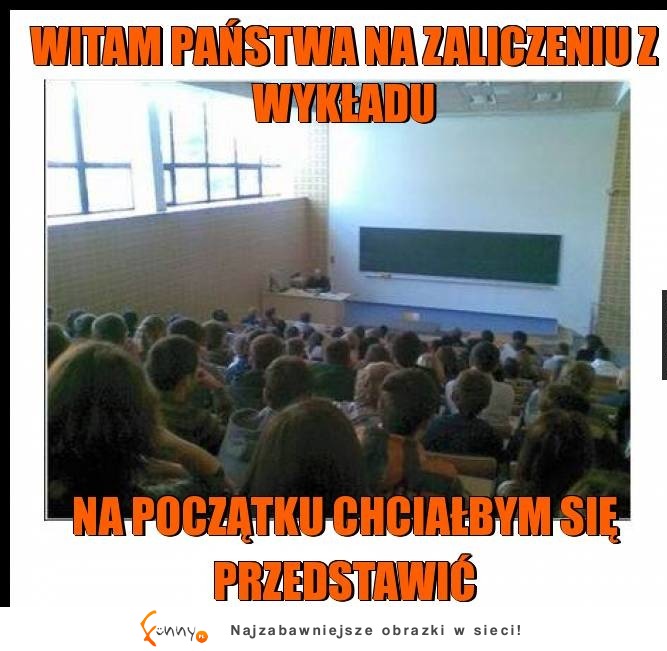 Takiego początku egzaminu mogłem się spodziewać XD