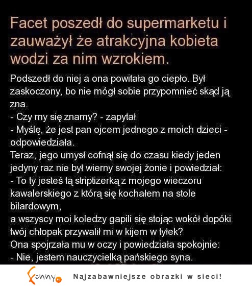 Facet poszedł do sklepu i ... jak zareagował, gdy obca kobieta powiedziała, że jest ojcem jej dziecka! :D