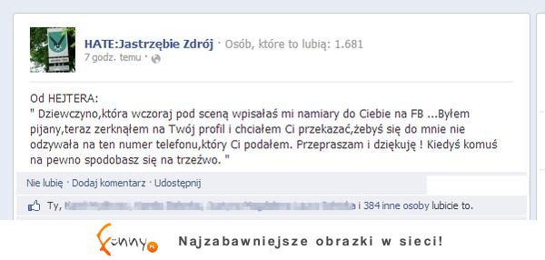 Po pijaku wszystko wygląda inaczej :D Zobacz co napisał dziewczynie, po tym jak zobaczył ją na trzeźwo!