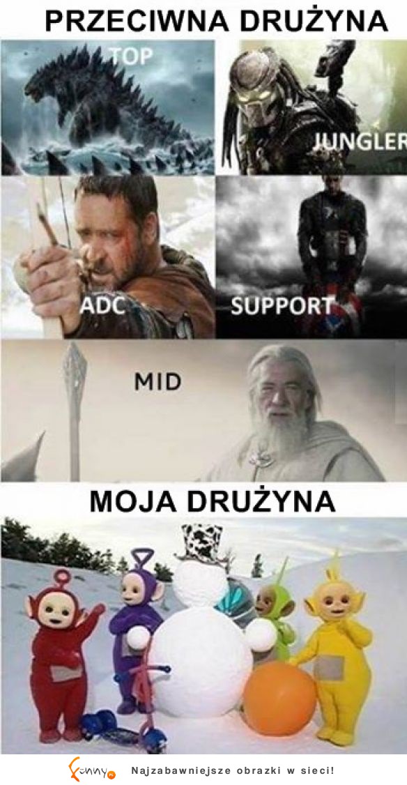 LoL, czyli przeciwna drużyna VS moja drużyna, to prawda